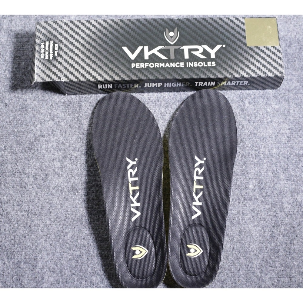 VKTRY Gold Carbon Fiber Performance Insoles Mens 13-13.5 Non-Cleated